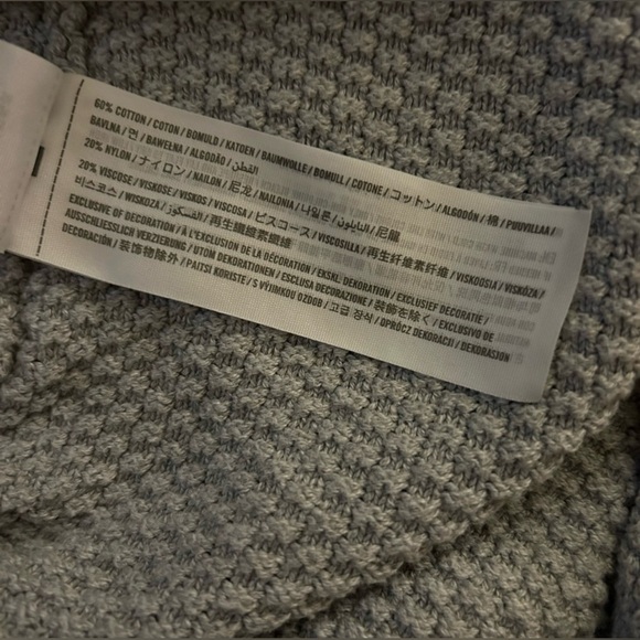 Hollister Women’s XS Preppy Sleek Minimalist Textured Grey Cotton Blend Sweater - Picture 15 of 15